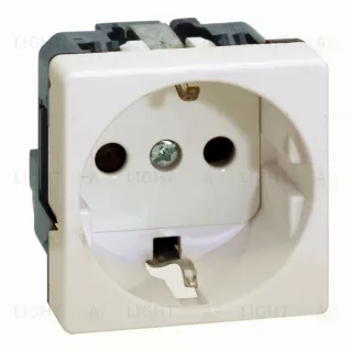 Розетка с заземлением и шторками Simon 27, 10-16А/250В, безвинтовой зажим (слоновая кость) 27432-62 27432-62