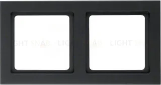 Рамка двойная Berker Q.3 антрацит с эффектом бархата 10126096 10126096