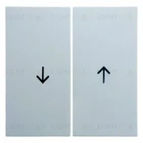 Выключатель управления жалюзи 2-х клавишный Berker, 10А/250В, белый глянцевый 16258989+303520 16258989 + 303520