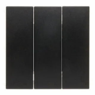 Выключатель 3-х клавишный Berker 16А, антрацит 633023+16651606 633023 + 16651606