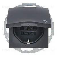 Розетка с заземлением с откидной крышкой Berker 16А/250В 47441606 47441606