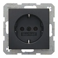 Розетка с заземлением с защитой от детей Berker 16А/250В 47231606 47231606