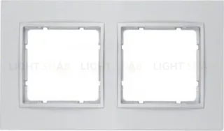 Рамка двойная Berker B.7 пластик алюминий 10126424 10126424