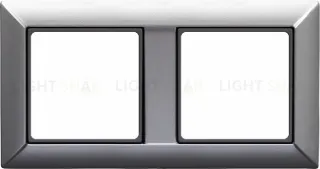 Рамка двойная Jung Eco Profi алюминий EP482AL EP482AL