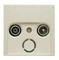 Телевизионная розетка оконечная Berker TV-FM S2900+12038982 S2900 + 12038982