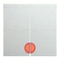 Выключатель двухклавишный с подсветкой Berker 10А/250В 3035+1675+16271909 3035 + 1675 + 16271909