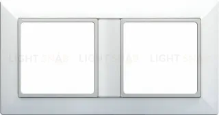 Рамка двойная Jung Eco Profi, белая EP482WW EP482WW