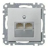 Розетка компьютерная двойная Merten RJ45 6-й кат. epuae8-8upok6+MTN298060 epuae8-8upok6 + MTN298060