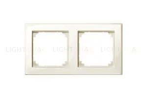 Рамка двойная Merten M-Smart кремовый глянцевый MTN478244 MTN478244