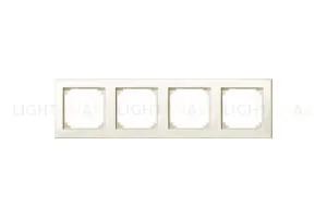 Рамка четверная Merten M-Smart кремовый глянцевый MTN478444 MTN478444