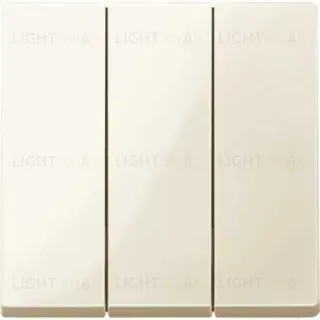 Выключатель трехклавишный Merten 10А/250В, кремовый глянцевый MTN311900+MTN312644 MTN311900 + MTN312644