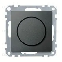 Светорегулятор поворотно-нажимной Merten 40-600 Вт. для ламп накаливания и галог. MTN5133-0000+MTN5250-0414 MTN5133-0000 + MTN5250-0414