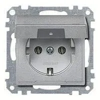 Розетка с заземлением с откидной крышкой Merten 16А/250В MTN2311-0460 MTN2311-0460