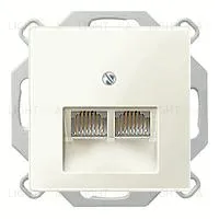 Розетка телефонная двойная Merten RJ11 EPUAE8-8UPO+MTN296144 EPUAE8-8UPO + MTN296144