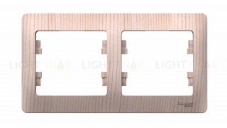 Рамка 2-ая Schneider Glossa для горизонтальной установки сосна GSL001502 GSL001502