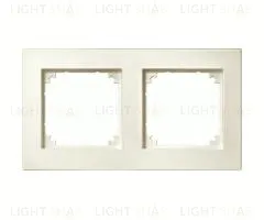 Рамка двойная Merten M-Plan кремовый глянцевый MTN515244 MTN515244