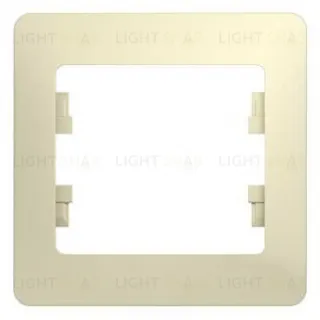 Рамка 1-ая Schneider Glossa бежевый пластик GSL000201 GSL000201