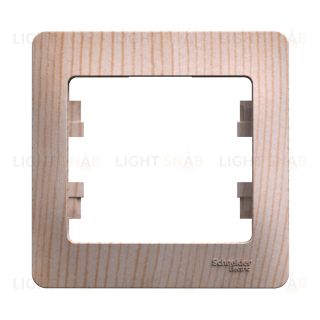 Рамка 1-ая Schneider Glossa сосна GSL001501 GSL001501