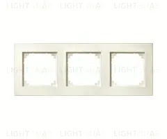 Рамка тройная Merten M-Plan кремовый глянцевый MTN515344 MTN515344