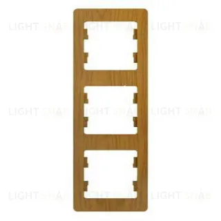 Рамка 3-ая Schneider Glossa для вертикальной установки дуб пластик GSL000507 GSL000507