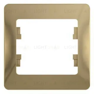 Рамка 1-ая Schneider Glossa титан пластик GSL000401 GSL000401