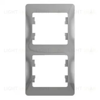 Рамка 2-ая Schneider Glossa для вертикальной установки алюминий пластик GSL000306 GSL000306