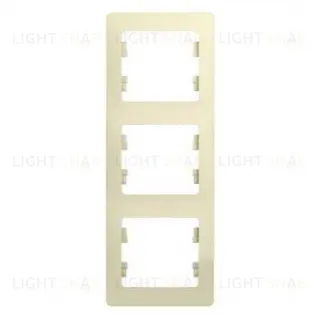 Рамка 3-ая Schneider Glossa для вертикальной установки бежевый пластик GSL000207 GSL000207