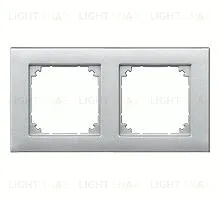 Рамка двойная Merten M-Plan алюминий MTN486260 MTN486260