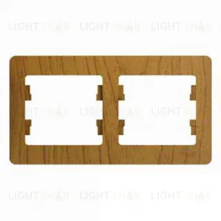 Рамка 2-ая Schneider Glossa для горизонтальной установки дуб пластик GSL000502 GSL000502