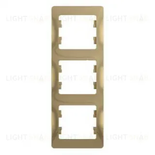 Рамка 3-ая Schneider Glossa для вертикальной установки титан пластик GSL000407 GSL000407