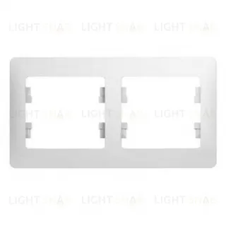 Рамка 2-ая Schneider Glossa для горизонтальной установки белый пластик GSL000102 GSL000102