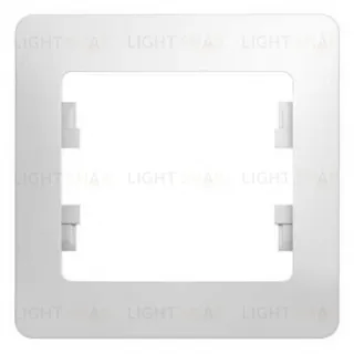 Рамка 1-ая Schneider Glossa белый пластик GSL000101 GSL000101