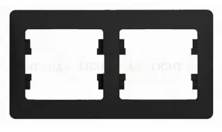 Рамка двойная Schneider Glossa антрацит GSL000702 GSL000702