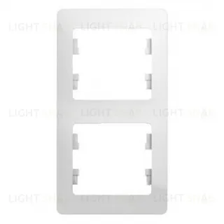 Рамка 2-ая Schneider Glossa для вертикальной установки белый пластик GSL000106 GSL000106