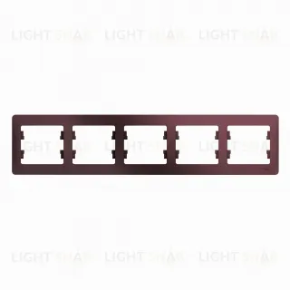 Рамка пятерная Schneider Glossa баклажановый GSL001105 GSL001105