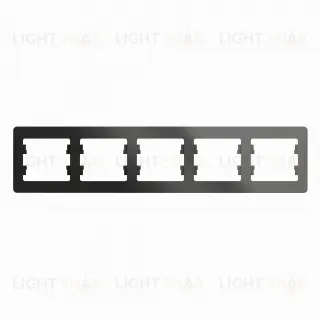 Рамка пятерная Schneider Glossa антрацит GSL000705 GSL000705