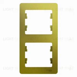 Рамка двойная вертикальная Schneider Glossa фисташковый GSL001006 GSL001006