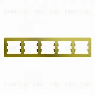 Рамка пятерная Schneider Glossa фисташковый GSL001005 GSL001005