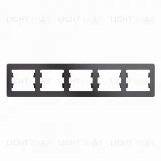 Рамка пятерная Schneider Glossa графит GSL001305 GSL001305
