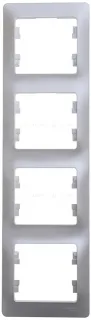 Рамка четверная вертикальная Schneider Glossa перламутр GSL000608 GSL000608