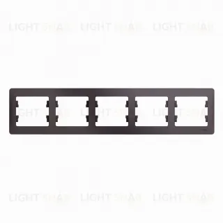 Рамка пятерная Schneider Glossa сиреневый туман GSL001405 GSL001405