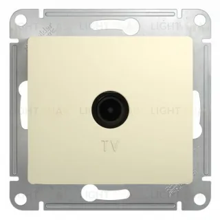 Розетка телевизионная проходная Schneider Electric Glossa бежевый GSL000292 GSL000292