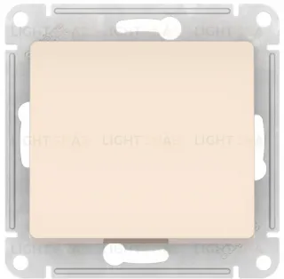Кнопочный выключатель Schneider Electric Glossa быстрозажим. клем., бежевый GSL000215S GSL000215S