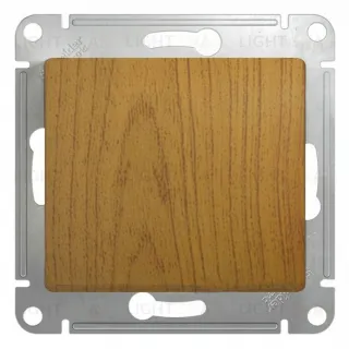 Выключатель одноклавишный Schneider Electric Glossa дуб GSL000511 GSL000511