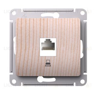Розетка компьютерная Schneider Electric Glossa RJ45 5-й кат., сосна GSL001581K GSL001581K