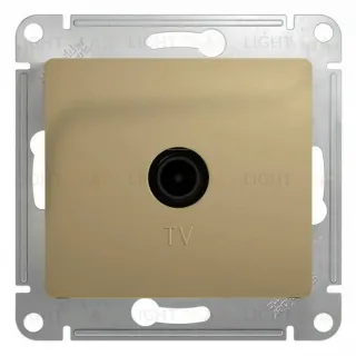 Розетка телевизионная Schneider Electric Glossa титан GSL000491 GSL000491