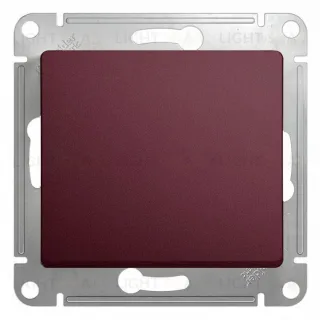 Переключатель одноклавишный Schneider Electric Glossa (вкл/выкл из 2-мест) баклажановый GSL001161 GSL001161