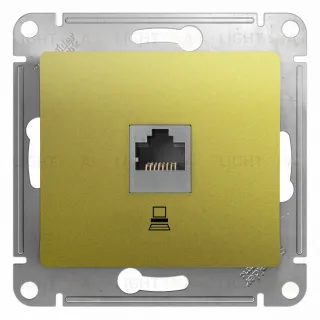 Розетка компьютерная Schneider Electric Glossa RJ45 5-й кат., фисташковый GSL001081K GSL001081K