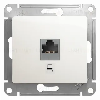Розетка компьютерная Schneider Electric Glossa RJ45 5-й кат., перламутр GSL000681K GSL000681K