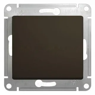 Выключатель одноклавишный перекрестный Schneider Electric Glossa (вкл/выкл из 3-х мест), шоколад GSL000871 GSL000871